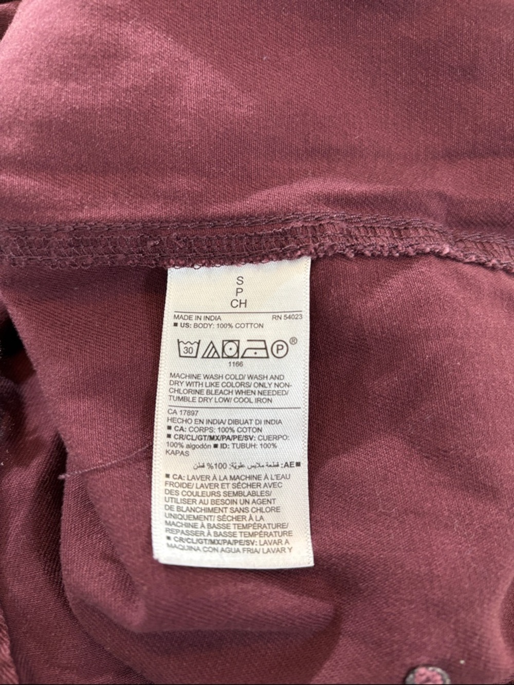 Old Navy Short-Sleeve Utility Jumpsuit in Burgundy/Wine color - Picture 9 of 10